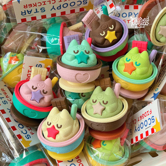 Scoopy Star Ice Cream Fidget Clicker