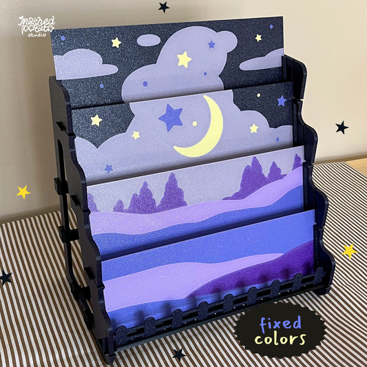 4-Tier Collapsible Display Stand: Highland Drift