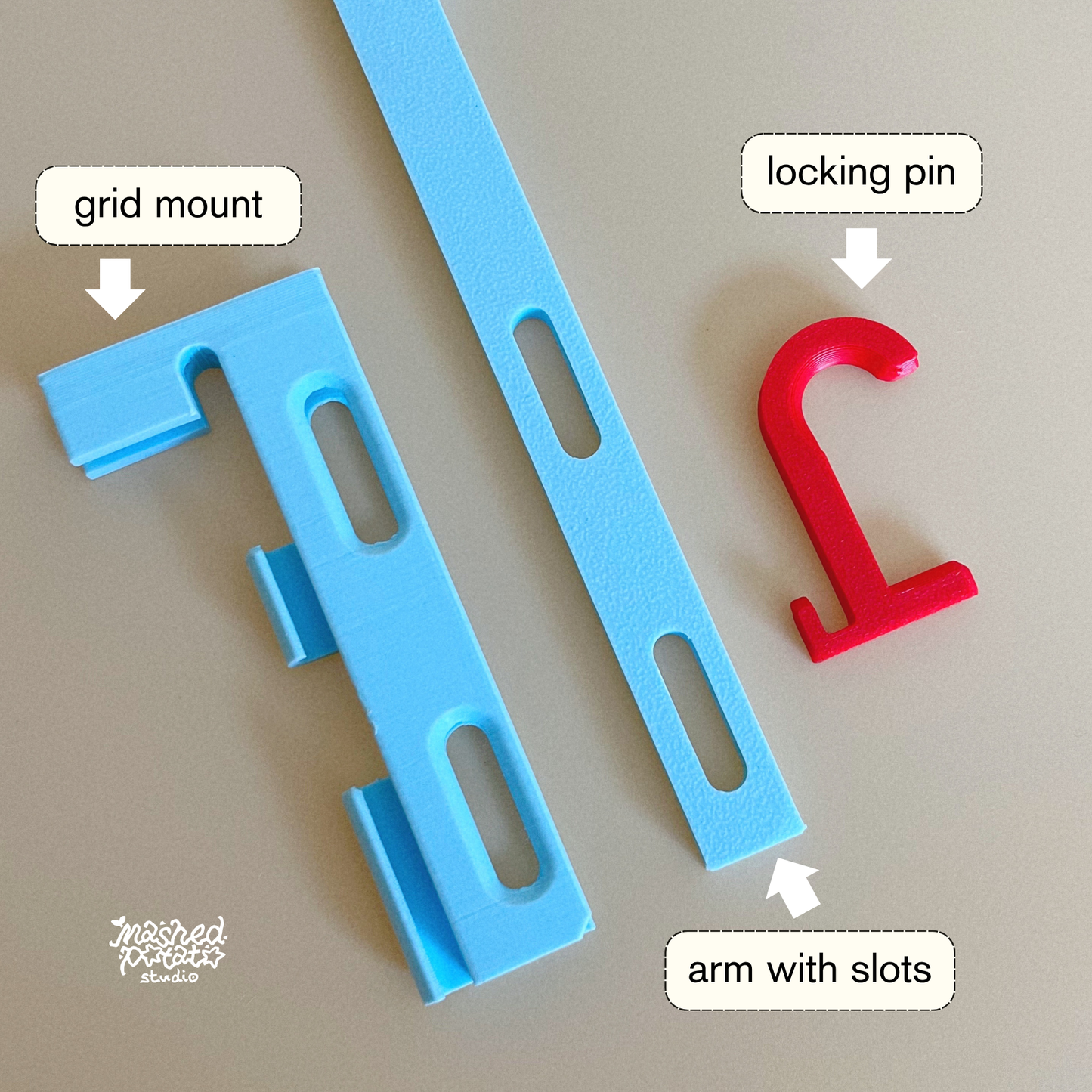 [Digital Download] Hanging Sign Holder for Grid & Plastic Panel