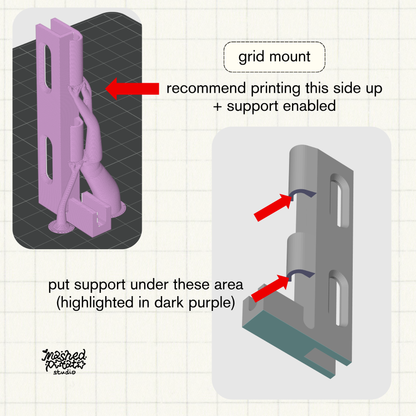 [Digital Download] Hanging Sign Holder for Grid & Plastic Panel