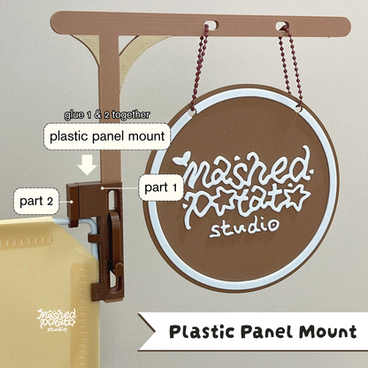 [Digital Download] Hanging Sign Holder for Grid & Plastic Panel