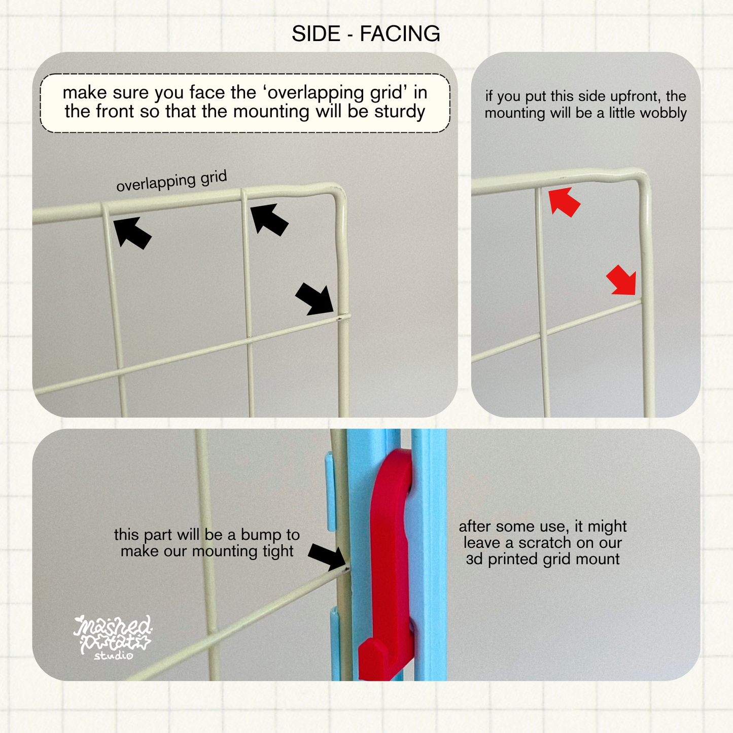 [Digital Download] Hanging Sign Holder for Grid & Plastic Panel