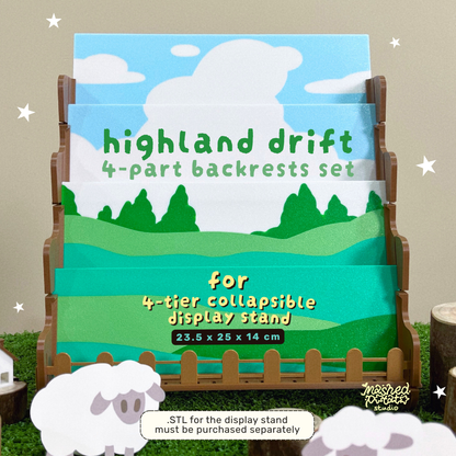 [Digital Download] Highland Drift : 4-Part Backrests Set