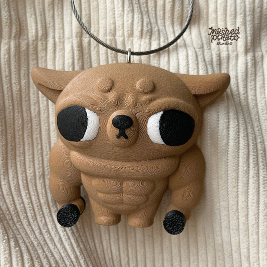 Gym Bro Chihuahua Charm Holder
