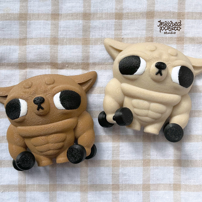 Gym Bro Chihuahua Charm Holder