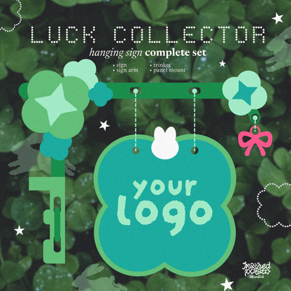 [Digital Download] Luck Collector; Hanging Sign Themed Set