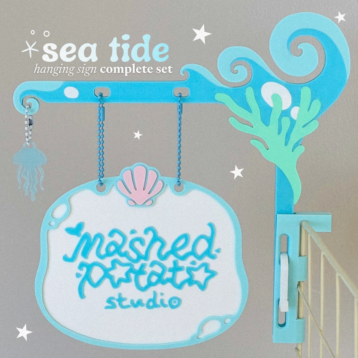 [Digital Download] Sea Tide; Hanging Sign Themed Set