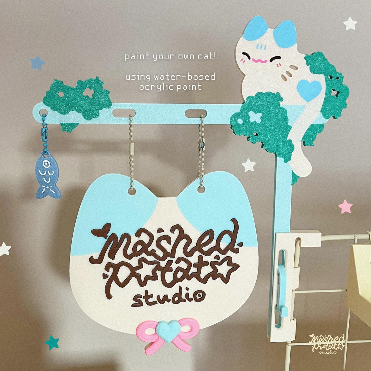 [Digital Download] Cozy Cat; Hanging Sign Themed Set