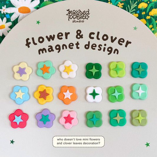 [Digital Download] Flower & Clover Magnet