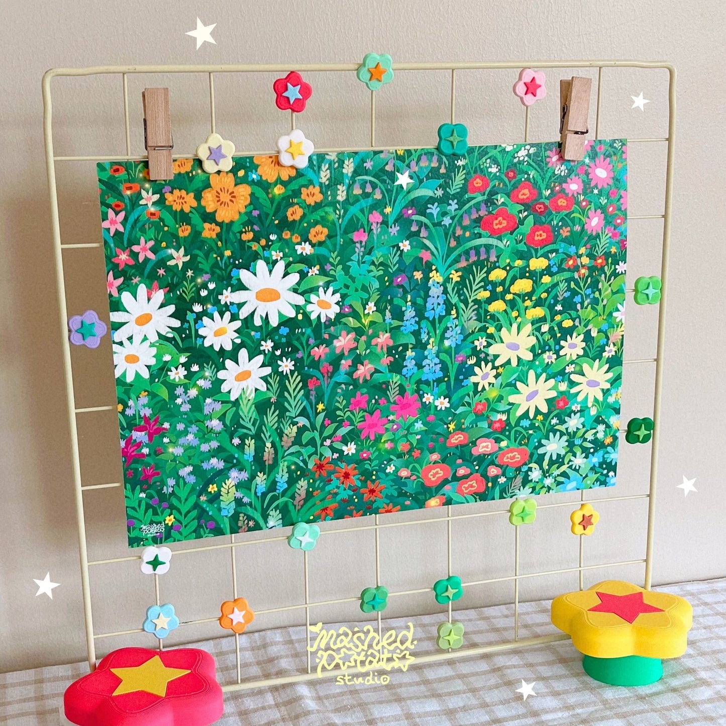 [Digital Download] Flower & Clover Magnet