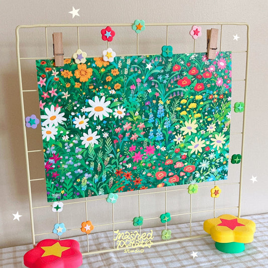 [Digital Download] Flower & Clover Magnet