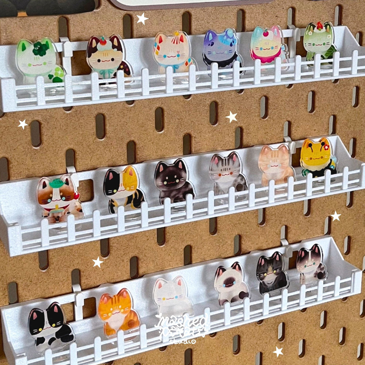 [Digital Download] Sticker Display for IKEA Pegboard (size 25 cm)
