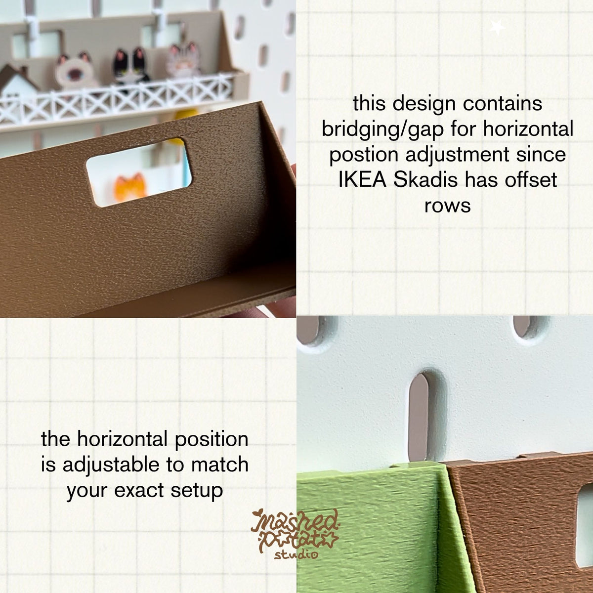 [Digital Download] Sticker Display for IKEA Pegboard (size 25 cm)