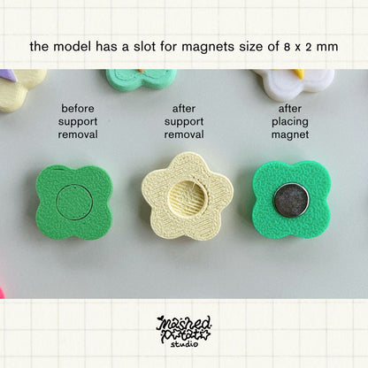 [Digital Download] Flower & Clover Magnet