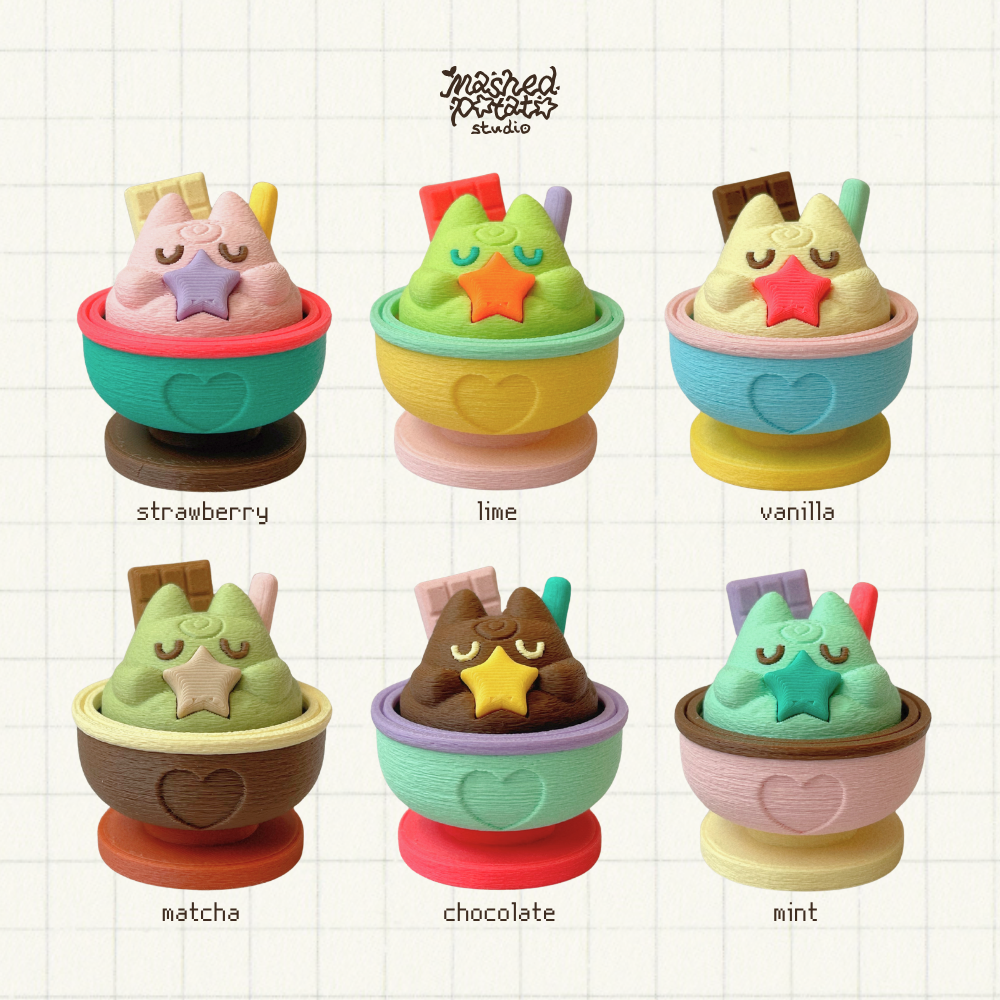 Scoopy Star Ice Cream Fidget Clicker