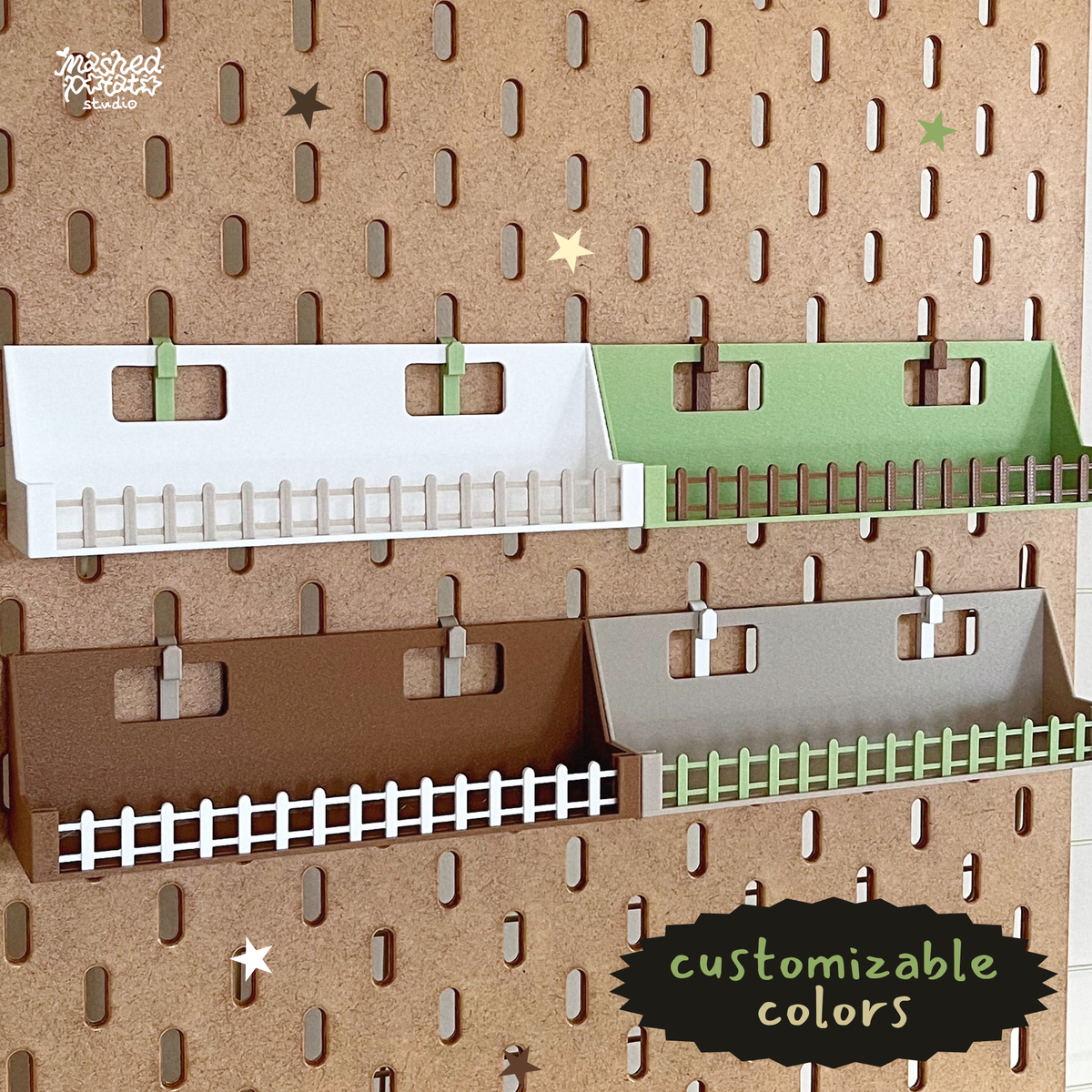 Sticker Display for IKEA Pegboard