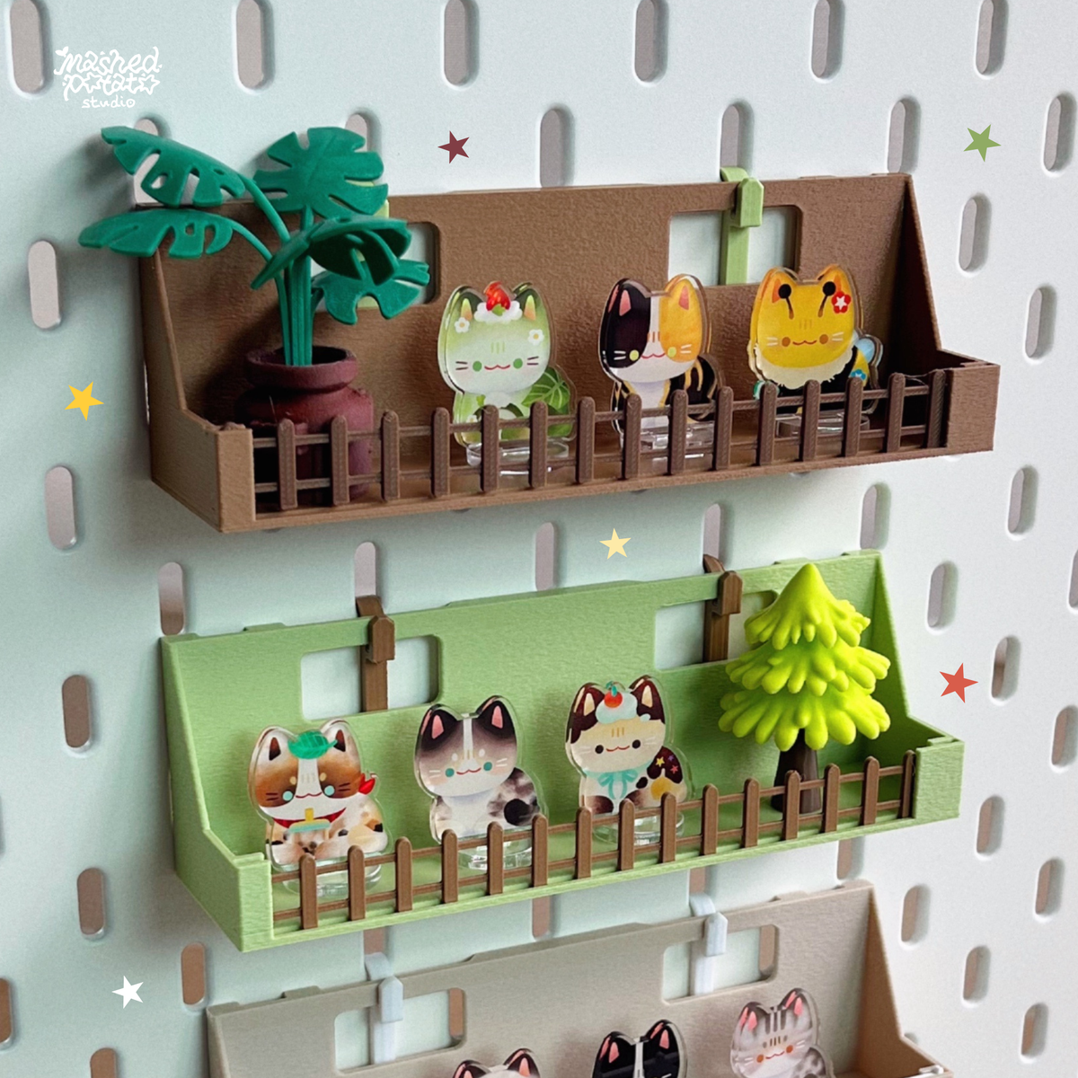 Sticker Display for IKEA Pegboard