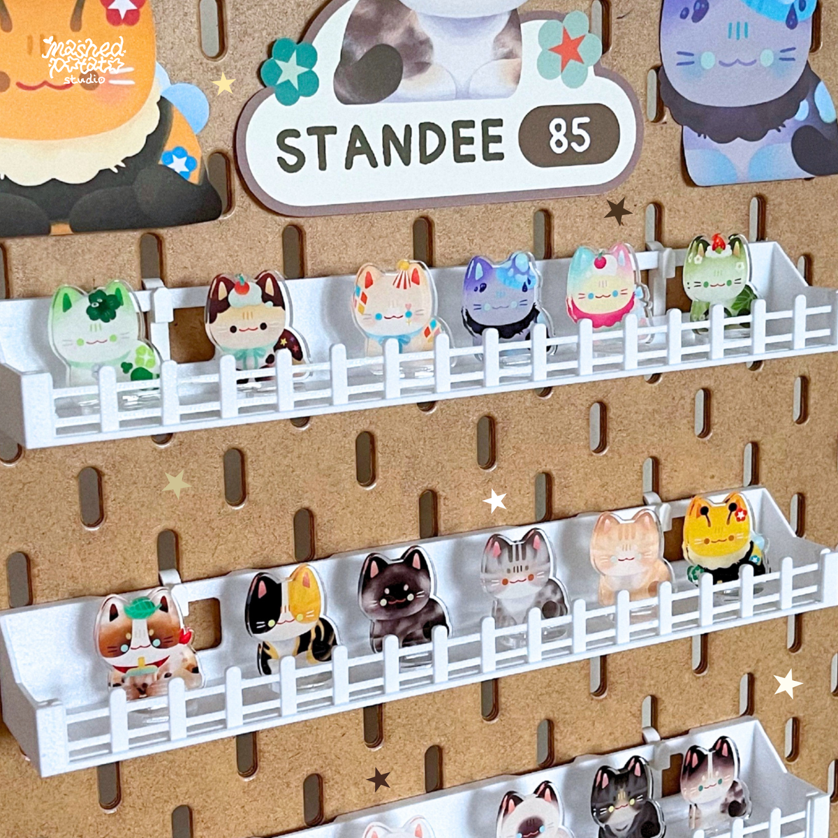 Sticker Display for IKEA Pegboard (size 25 cm)