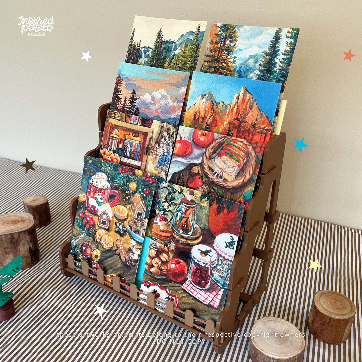 4-Tier Collapsible Display Stand