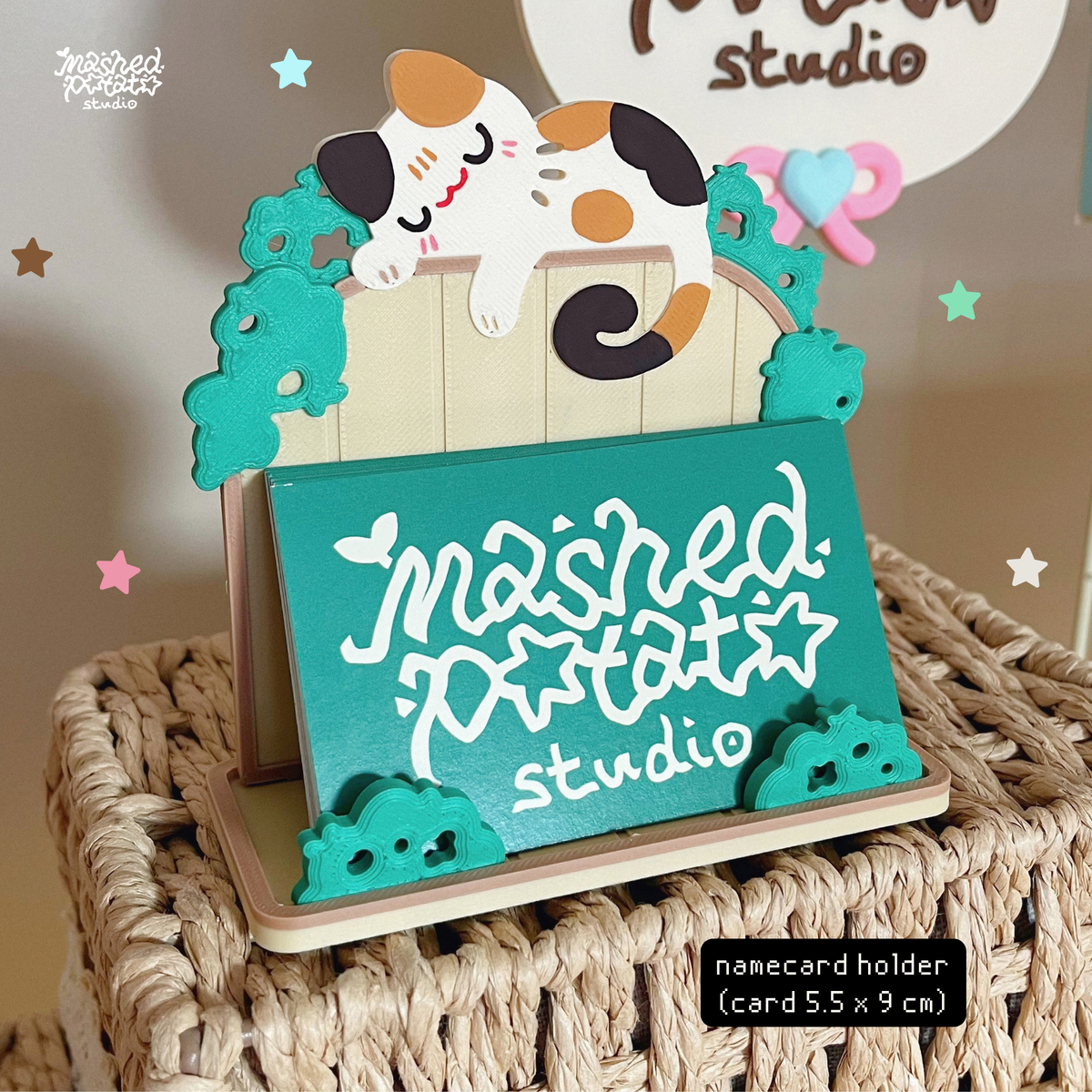 [Digital Download] Namecard Holder; Sleepy Cat