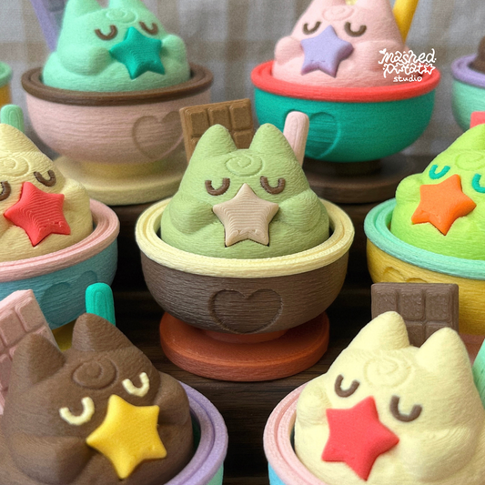 Scoopy Star Ice Cream Fidget Clicker
