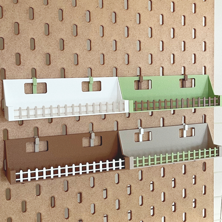 Sticker Display for IKEA Pegboard — display design photo